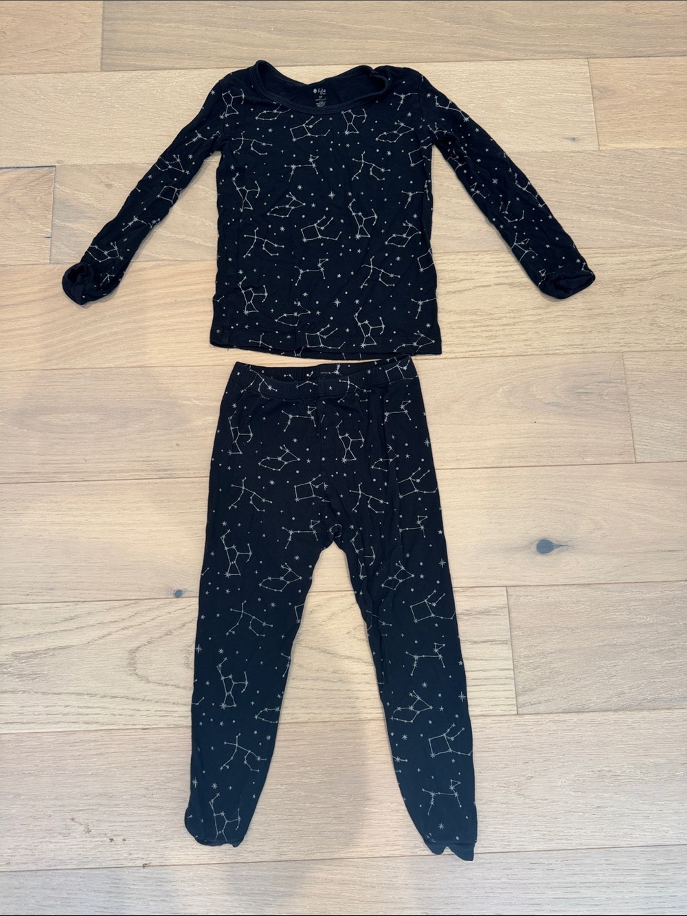 Kyte BABY Black Constellation Kids Pajama Set